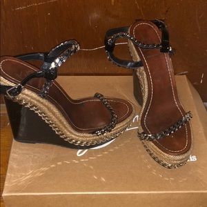 Christian Louboutin Chain link wedges